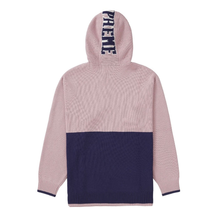 Supreme 2-Tone Hooded Sweater Pink