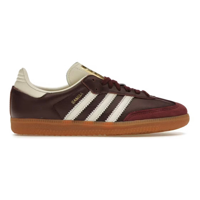 adidas Samba OG Maroon Gold Metallic (Women's)