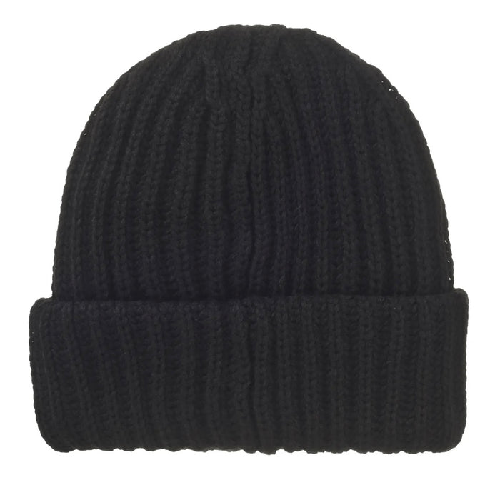 Supreme Classic Logo Chunky Ribbed Beanie (FW24) Black