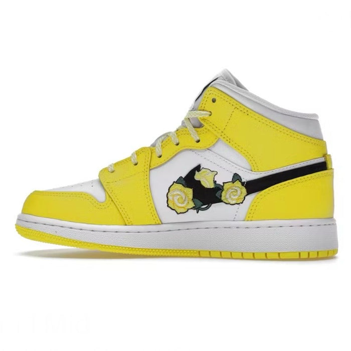 Jordan 1 Mid Dynamic Yellow Floral (GS)