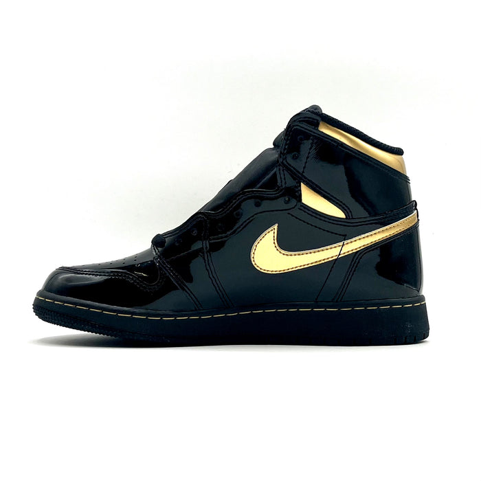 Jordan 1 Retro High Black Metallic Gold (2020) (GS)