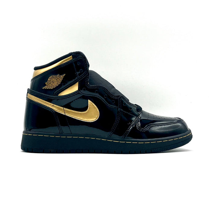 Jordan 1 Retro High Black Metallic Gold (2020) (GS)