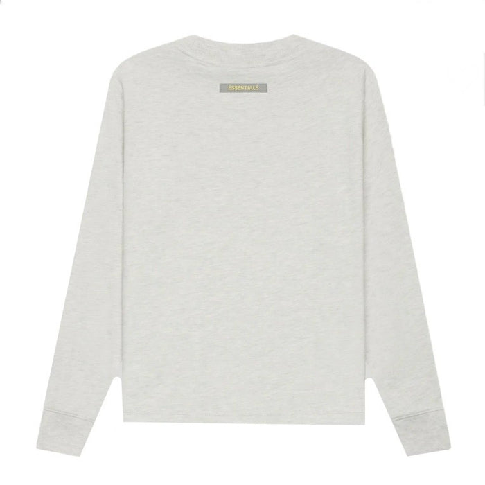 Fear of God Essentials Kids Long Sleeve T-shirt Oatmeal Heather/Light Heather Oatmeal