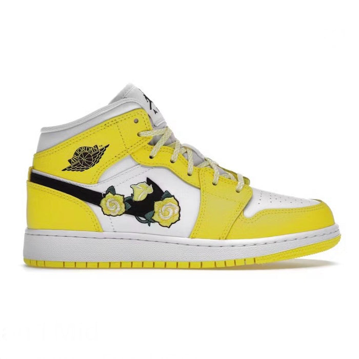 Jordan 1 Mid Dynamic Yellow Floral (GS)