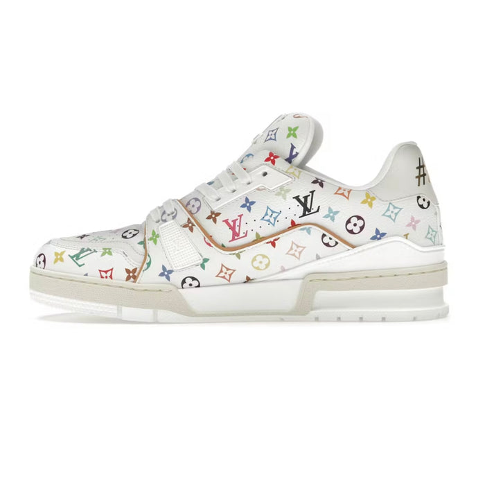 Louis Vuitton LV Trainer Takashi Murakami White