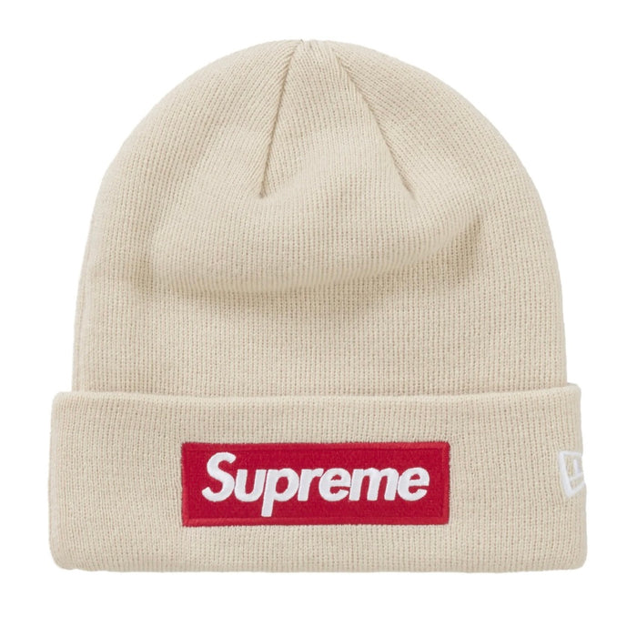 Supreme New Era Box Logo Beanie (FW24) Stone