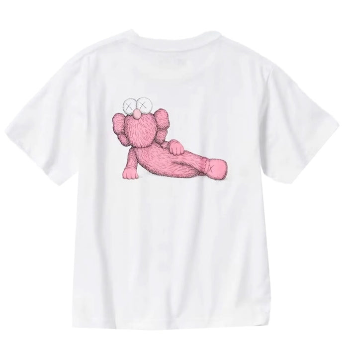 Camiseta gráfica de manga corta KAWS x Uniqlo Kids UT (talla de EE. UU.) Blanco