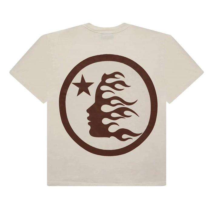 Hellstar Classic T-Shirt (Gel Print) White/Brown