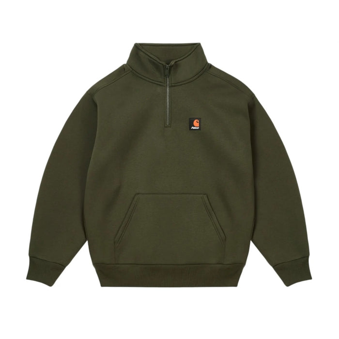 Palace Carhartt WIP Carlux 1/2 Zip Sweatshirt Plant