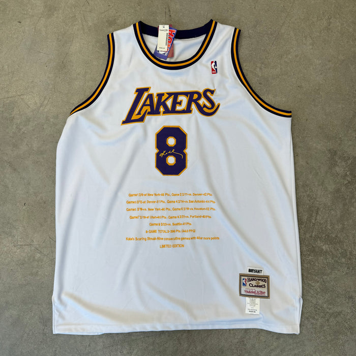 Kobe Bryant Mitchell & Ness 40-Point Game Statistics Jersey