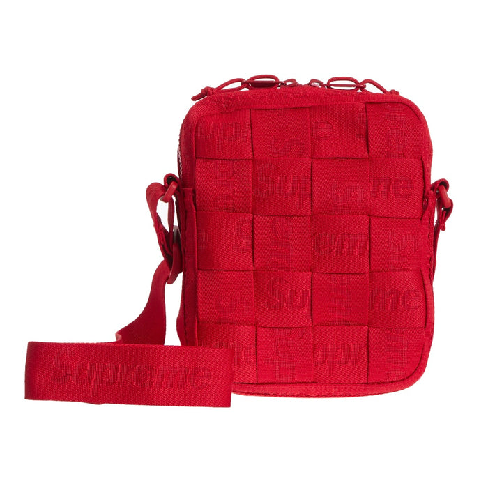 Supreme Woven Shoulder Bag Red