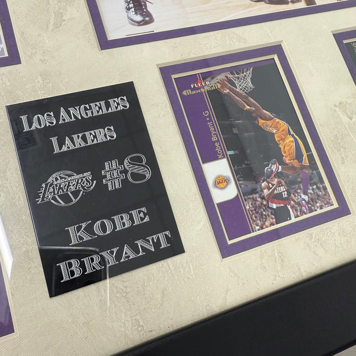 Kobe Bryant Lakers #8 Memorabilia with 4 Trading Cards