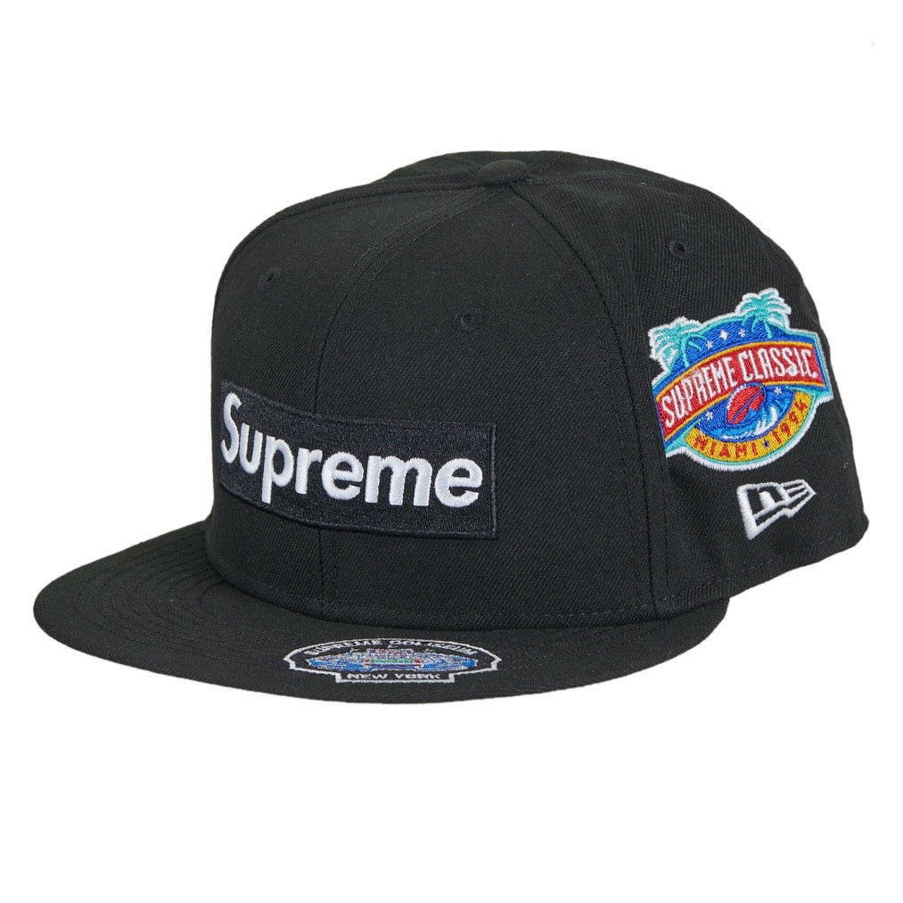 Supreme Championships Box Logo New Era Fitted Hat Black — United Kicks