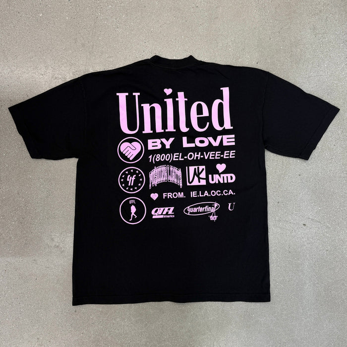 QTFL x UNTD 'United by Love' Tee 'Black'