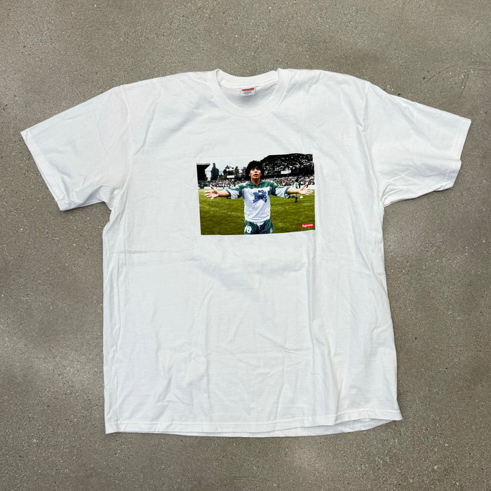 Supreme Maradona Tee White (Stained)