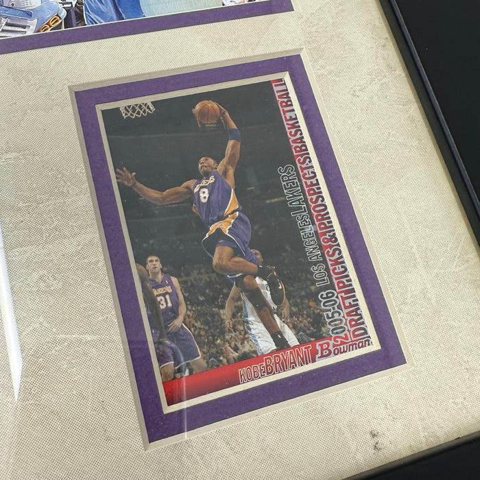 Kobe Bryant Lakers 81 Points Sports Memorabilia with 4 Trading Cards