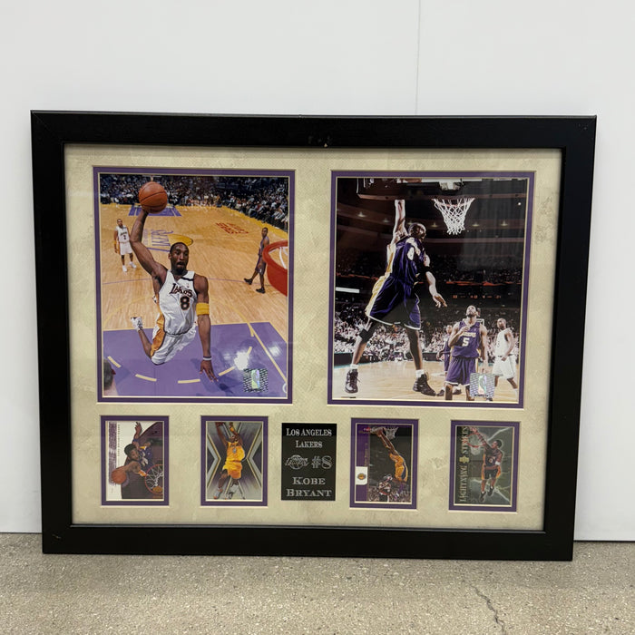 Kobe Bryant Lakers #8 Memorabilia with 4 Trading Cards