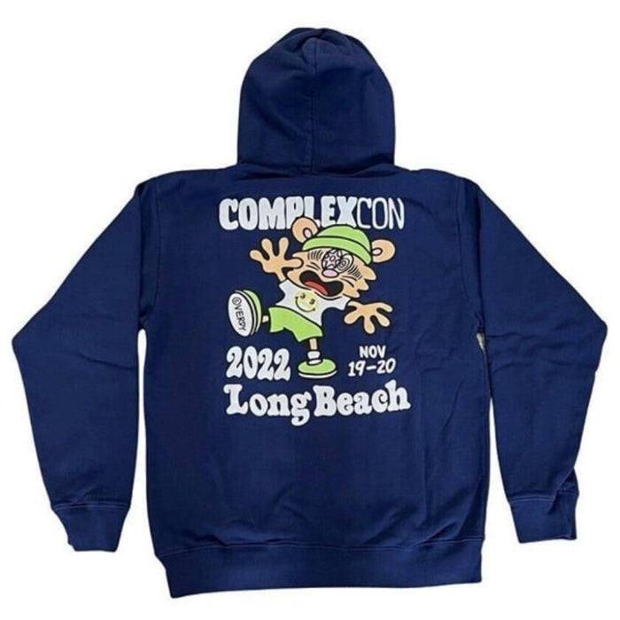 ComplexCon x Verdy Navy Logo Graphic Hoodie Blue