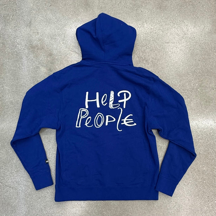 Jordan Social Status Help People Hoodie 'Blue' Sample