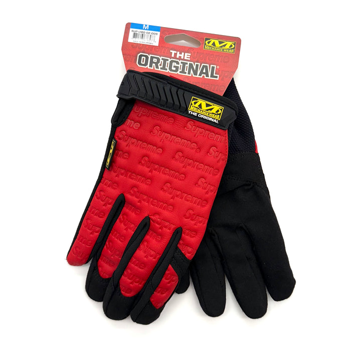 Supreme Mechanix Leather Work Gloves Red