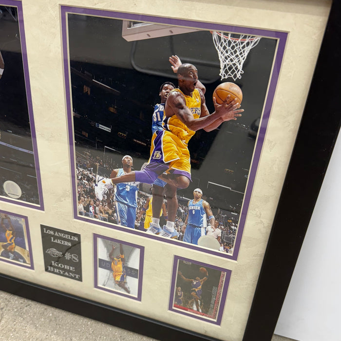 Kobe Bryant Lakers 81 Points Sports Memorabilia with 4 Trading Cards