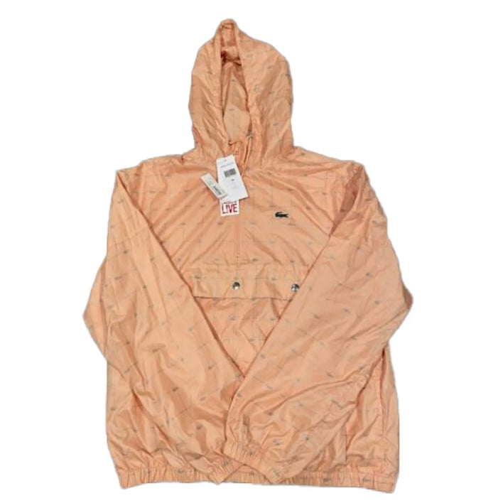 Supreme x LACOSTE Reflective Grid Nylon Anorak 'Peach' — United Kicks