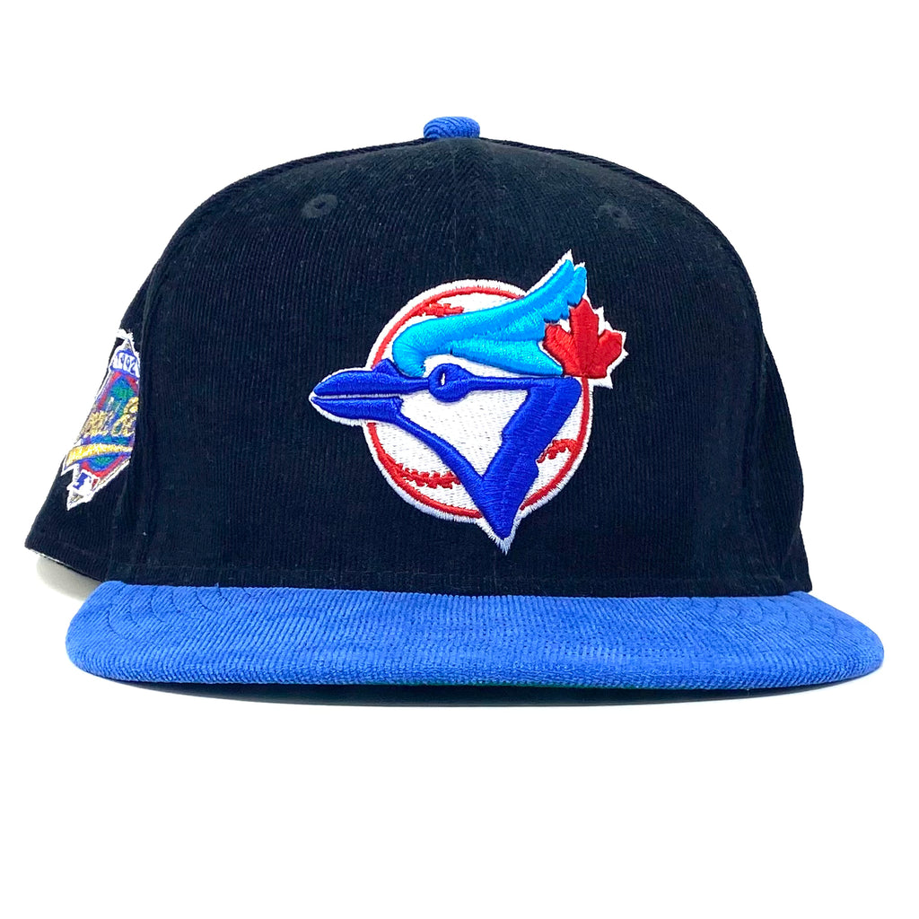 Toronto Blue Jays 'Blue & Black Corduroy' Fitted Lids Hat — United